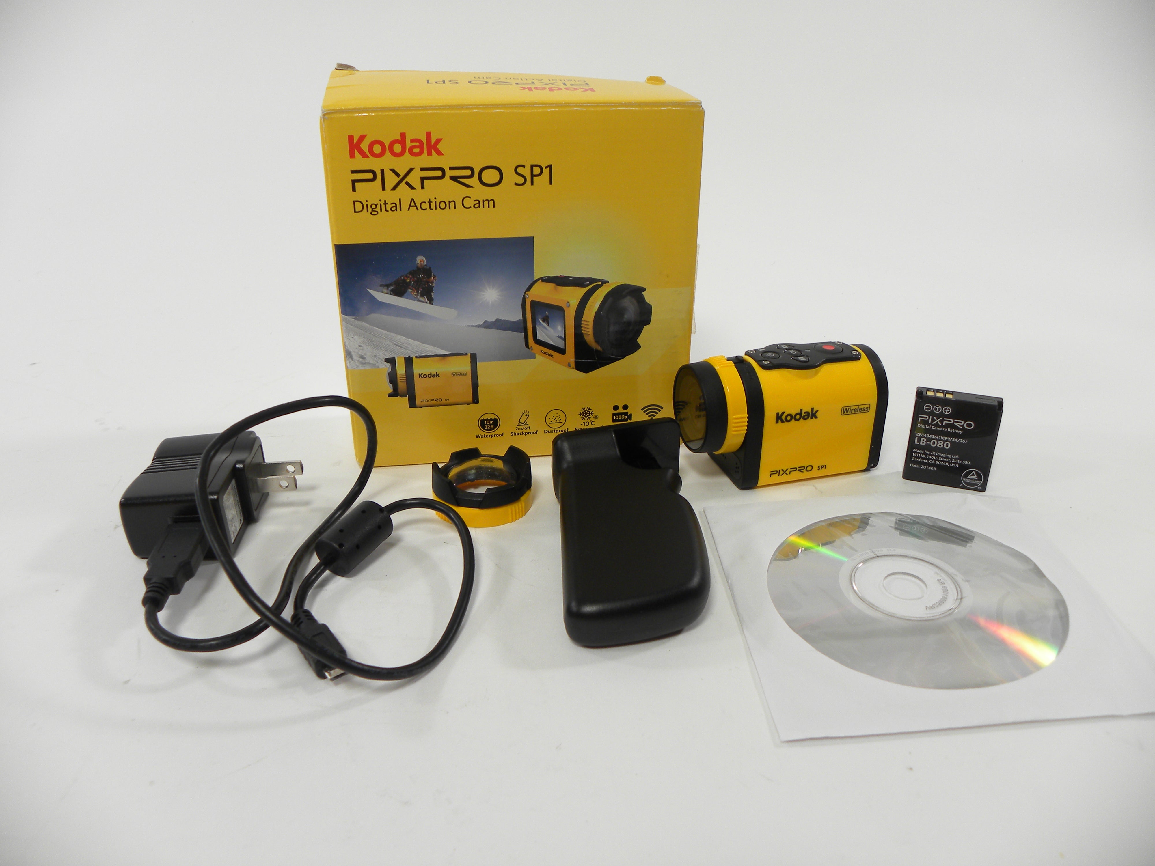Kodak Pix Pro SP1 Digital Action Camera with bundle accessories