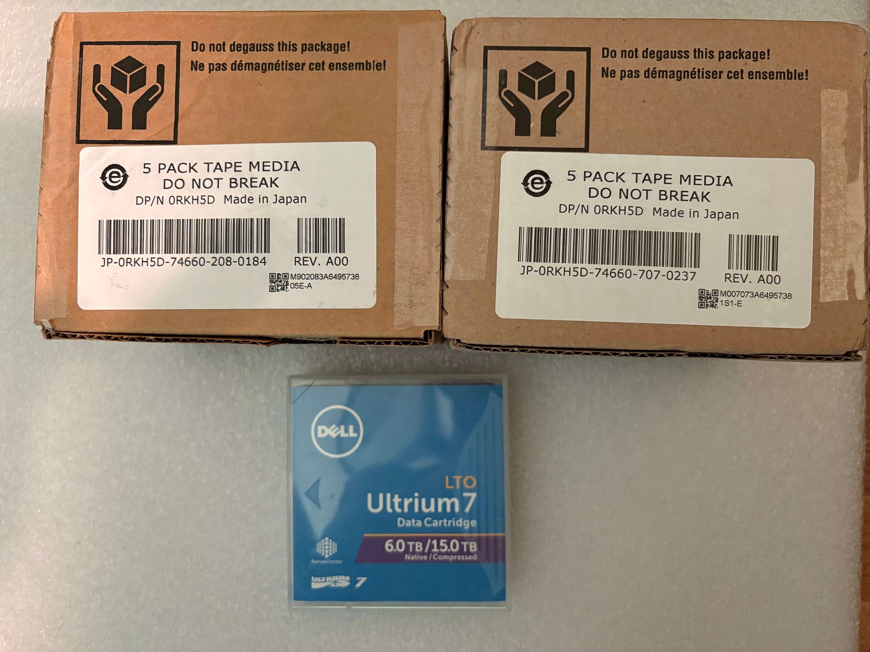 Dell 07J4HF LTO7 (6TB/15TB) Tape Cartridges (Brand New)