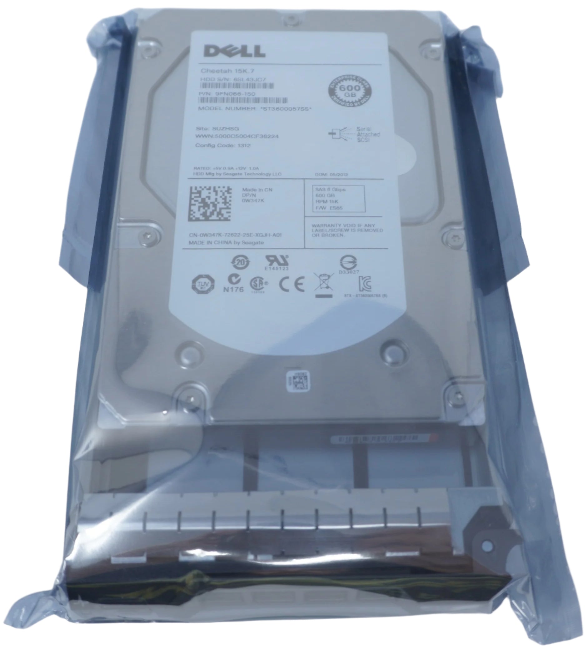 Dell ST3600057SS W347K 600gb 15k 3.5in SAS Hard Drive