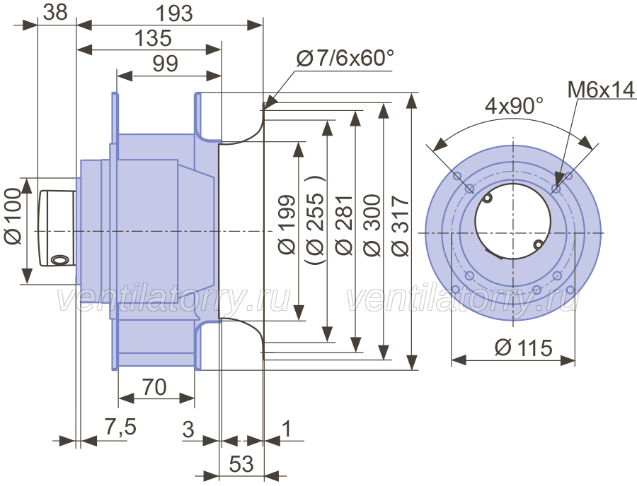 Brand new RH31M-2EK.3F.2R ZIEHL-ABEGG centrifugal fan 1-230V 50HZ 2380RPM