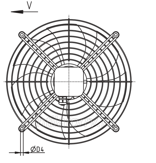 FE040-VDK.2C.V7 ZIEHL-ABEGG 400V Axial Fan
