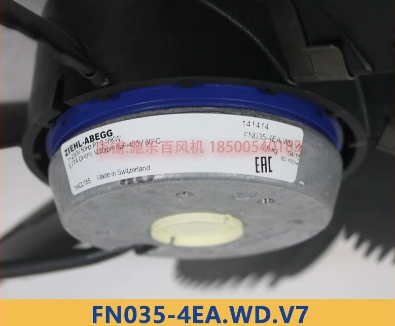 FN035-4EA.WD.V7 ZIEHL-ABEGG Axial Fan 0.18kW 230V 0.77A 1230rpm