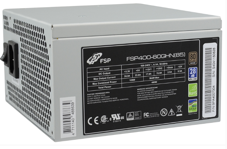 FSP GROUP INC FSP400-60GHN SERVER – POWER SUPPLY 400W, FSP400-60GHN(85)