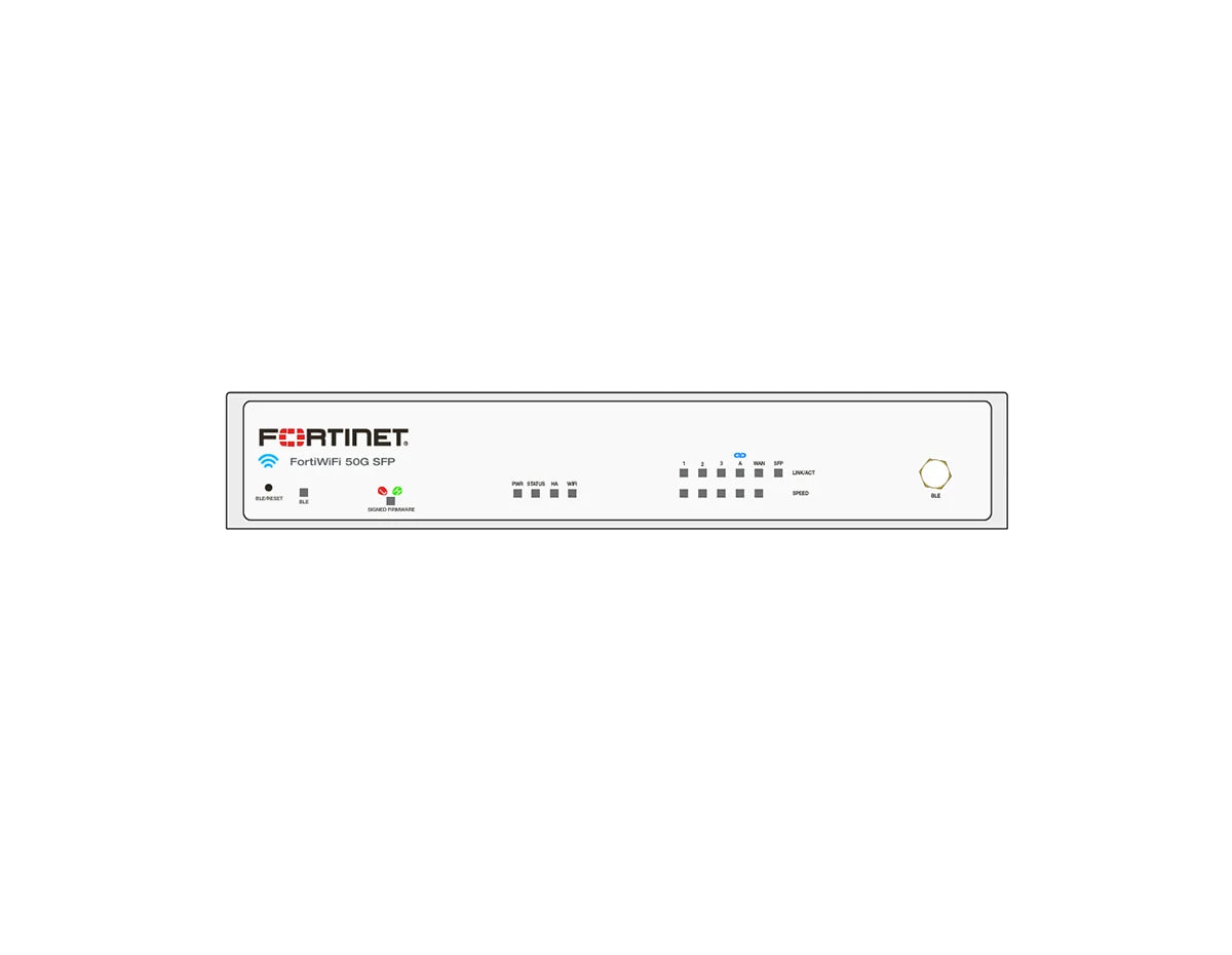 Fortinet FortiWiFi 50G-SFP-A Firewall + 5 Year Enterprise Protection