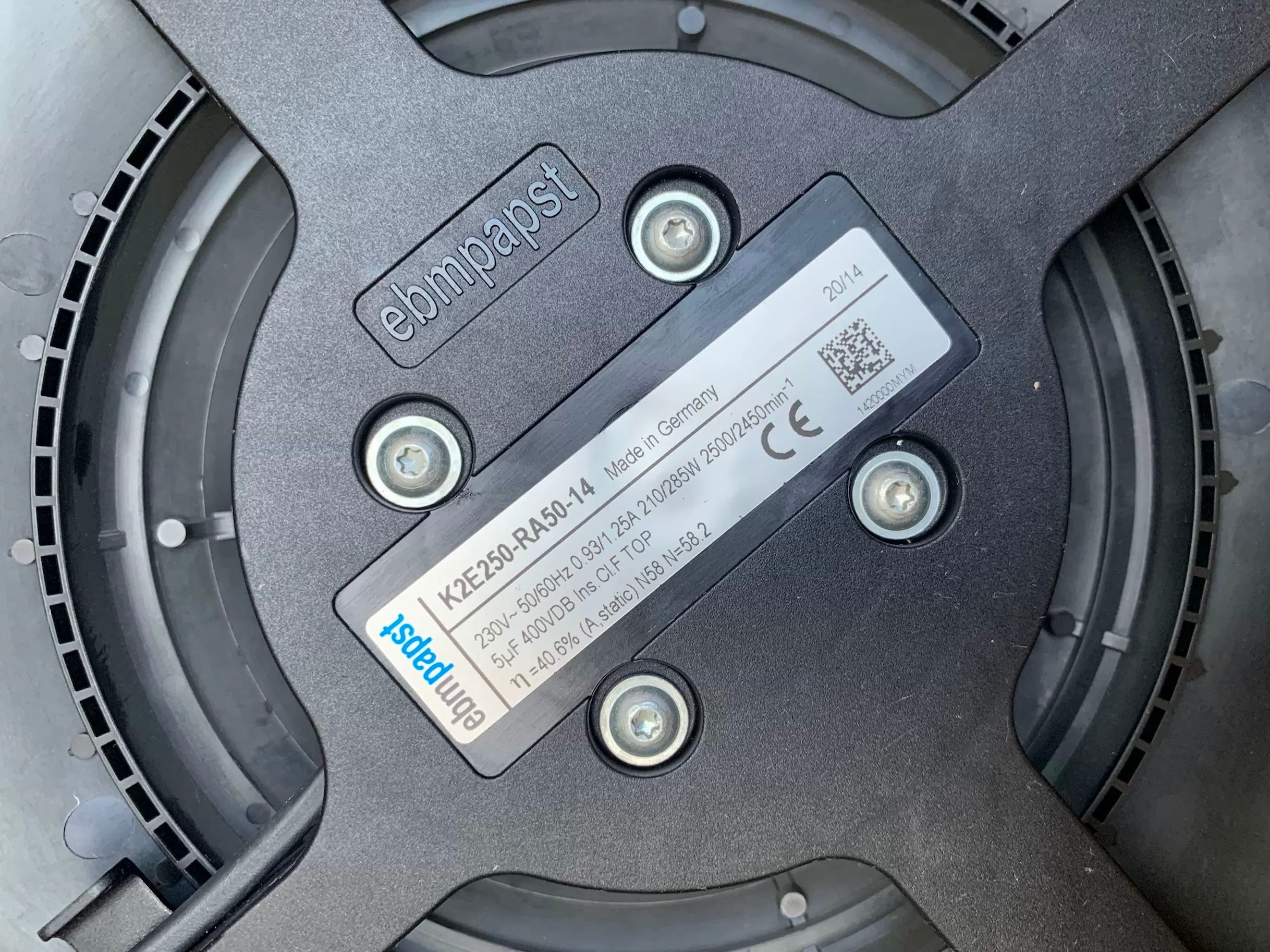 ebmpapst K2E250-RA50-14 Cooling Fan