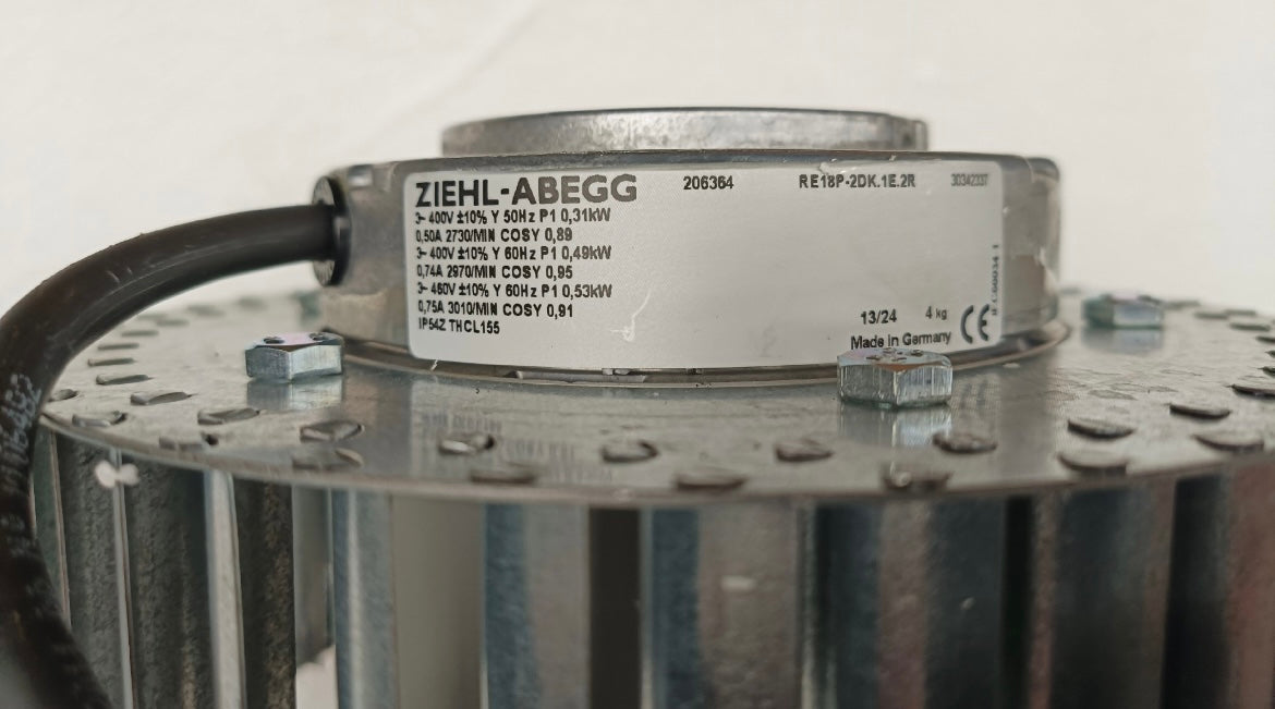 RE18P-2DK.1E.2R ZIEHL-ABEGG Centrifugal Fan