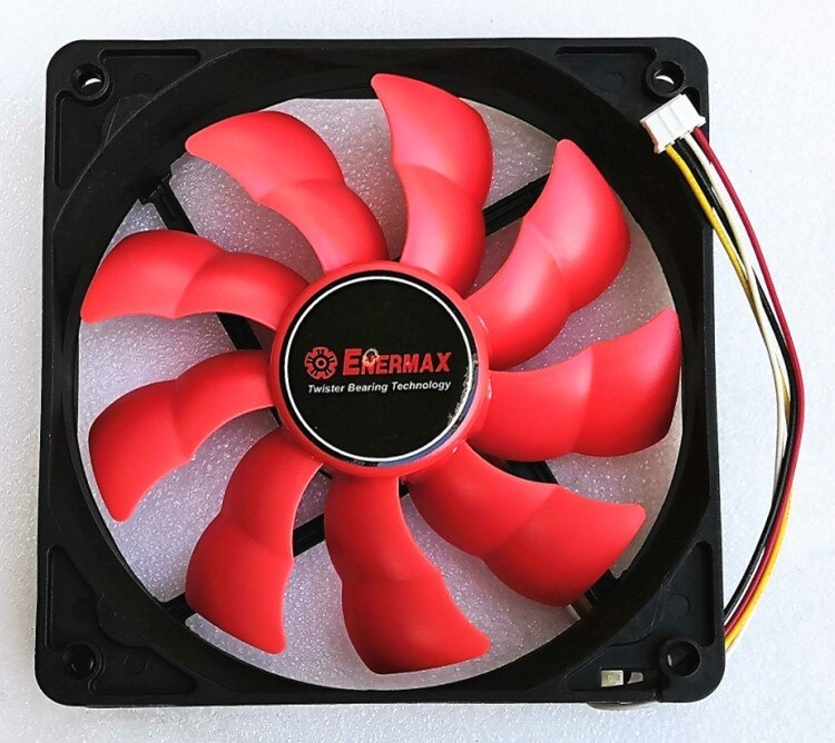 ED122512H 12025 120x120x25mm 12V DC 0.30A 4-Wire Axial Cooling Fan