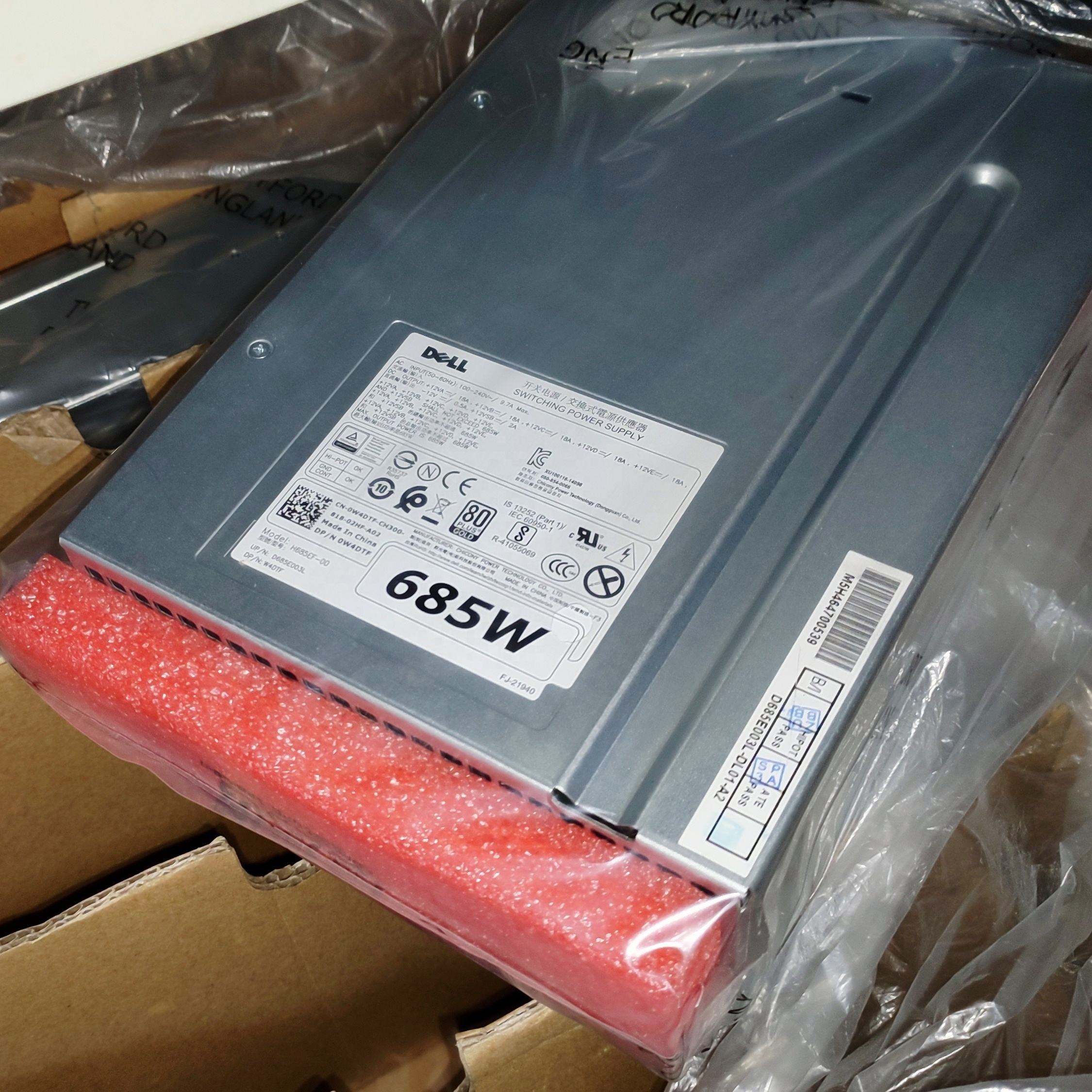 New 685W T5810 T7810 H685EF-00 Switching Power Supply W4DTF for Server in Stock