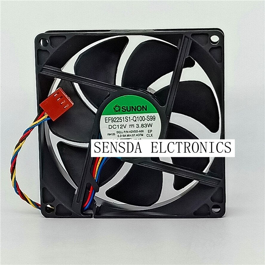 SUNON EF92251S1-Q100-S99 92x92x25mm 12V DC Axial Cooling Fan