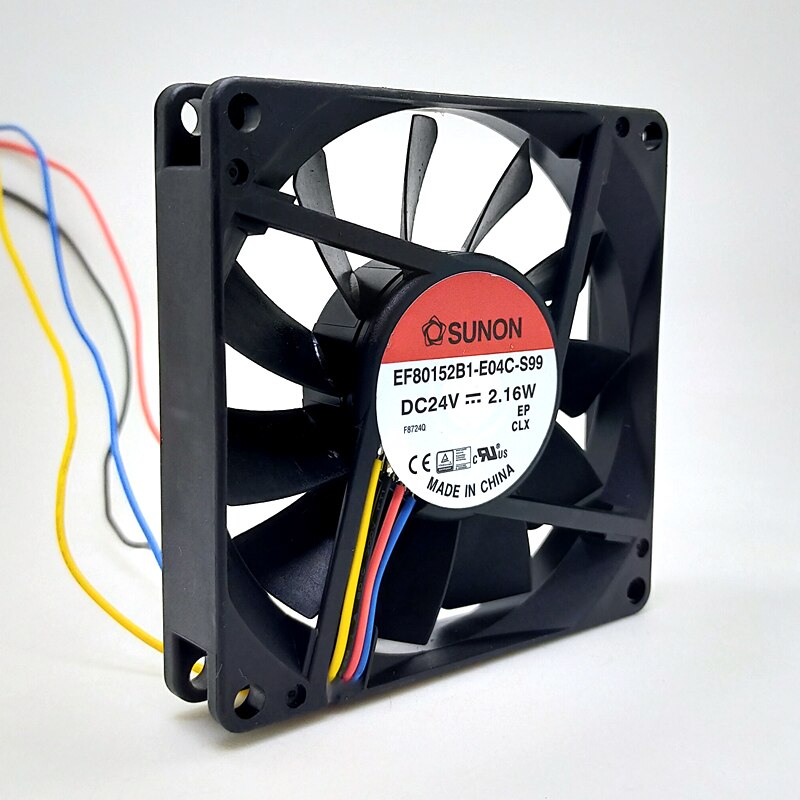 SUNON EF80152B1-E04C-S99 80x80x15mm 24V DC Axial Cooling Fan