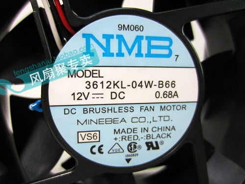 NMB 3612KL-04W-B66 92x92x32mm 12V DC Industrial Cooling Fan