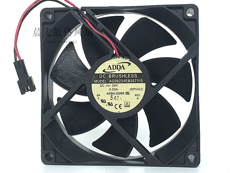 ADDA AG09224EB257110 92x92x25mm 24V DC 0.50A Axial Cooling Fan