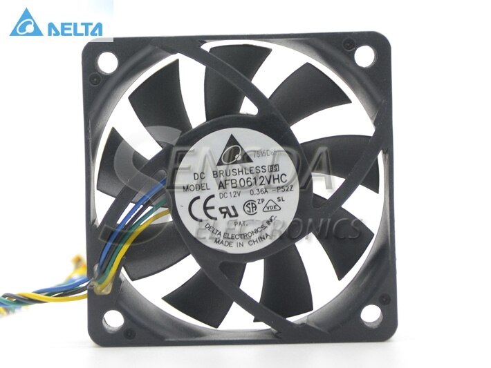 Delta AFB0612VHC 60x60x13mm 12V DC 0.24A Axial Cooling Fan