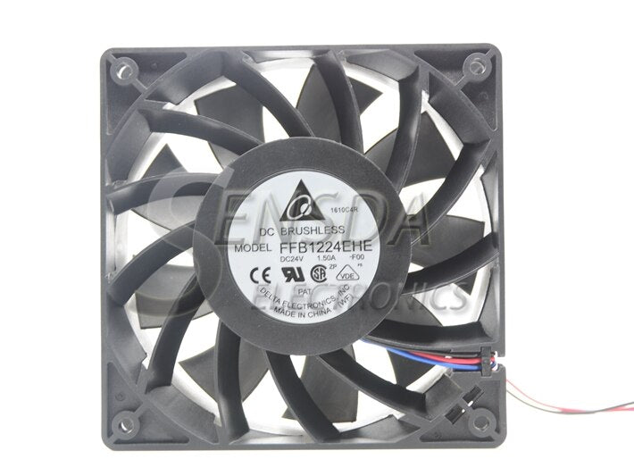 Delta Blowers FFB1224EHE-F00 1238 12038 12cm 120mm 24V 1.5A Wind Capacity Strong Wind Server Inverter Fan - aloinfousa.com