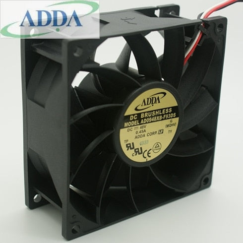 ADDA AD0948XB-F93DS 92x92x38mm 48V DC Industrial Cooling Fan