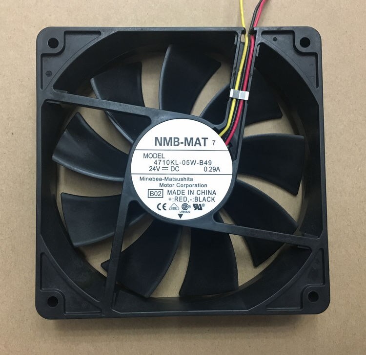 NMB 4710KL-05W-B49 120x120x25mm 24V DC 0.29A Axial Cooling Fan