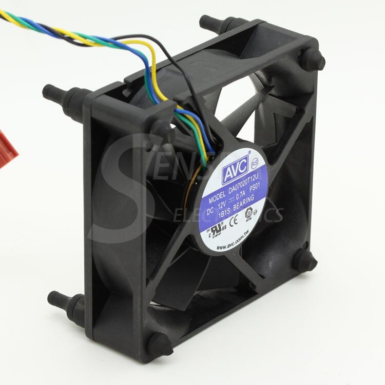 AVC DA07020T12U 70x70x20mm 12V DC Axial Cooling Fan