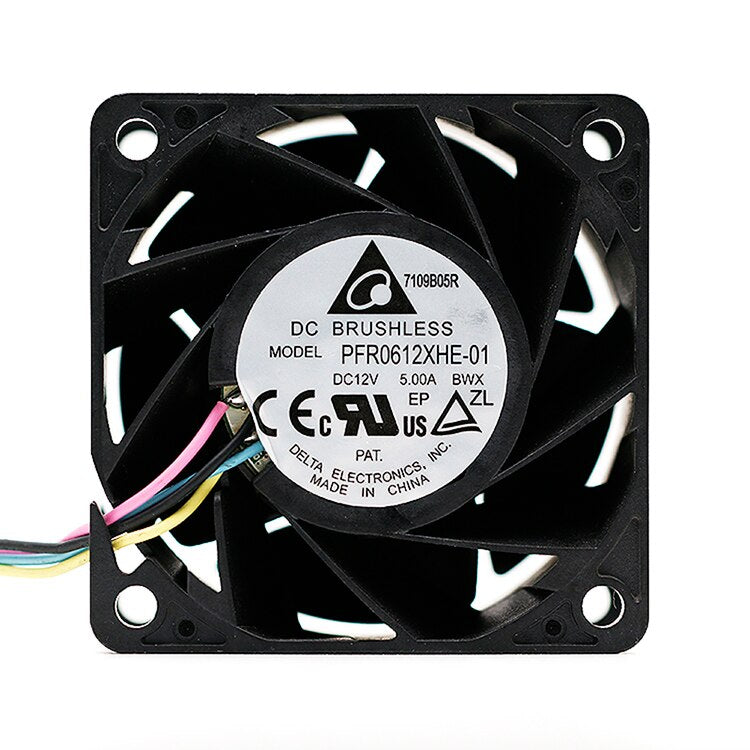 Delta PFR0612XHE-01 60x60x38mm 12V DC 5.00A Axial Cooling Fan