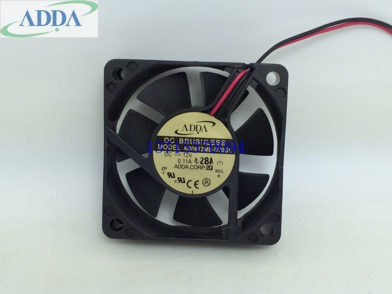 ADDA AD0612MB-D70GL 60x60x15mm 12V DC 0.11A Axial Cooling Fan