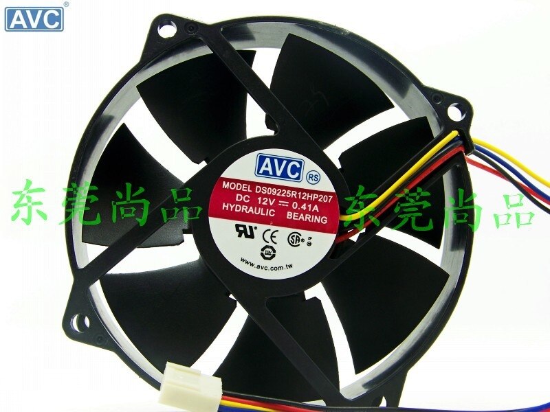 AVC DS09225R12HP207 92x92x25mm 12V DC 0.41A Axial Cooling Fan