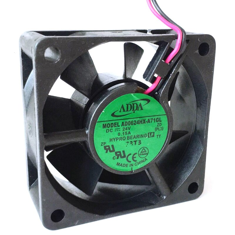 ADDA AD0624HX-A71GL 60x60x25mm 24V DC Industrial Cooling Fan