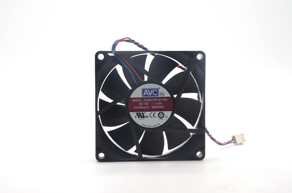 AVC DS08015R12H-006 80x80x15mm 12V DC 0.5A Axial Cooling Fan
