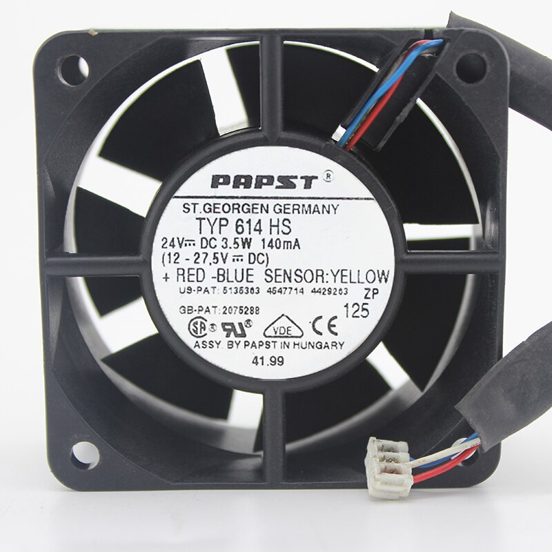 ebm-papst 614HS 24V DC 60x60x25mm Brushless Cooling Fan