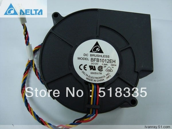 Delta BFB1012EH 97.2x94.4x33mm 12V DC 2.45A DC Blower Fan