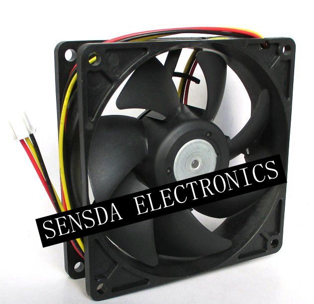 Nidec T92T12MHA7-53 92x92x25mm 12V DC 0.14A 3-Wire Axial Cooling Fan