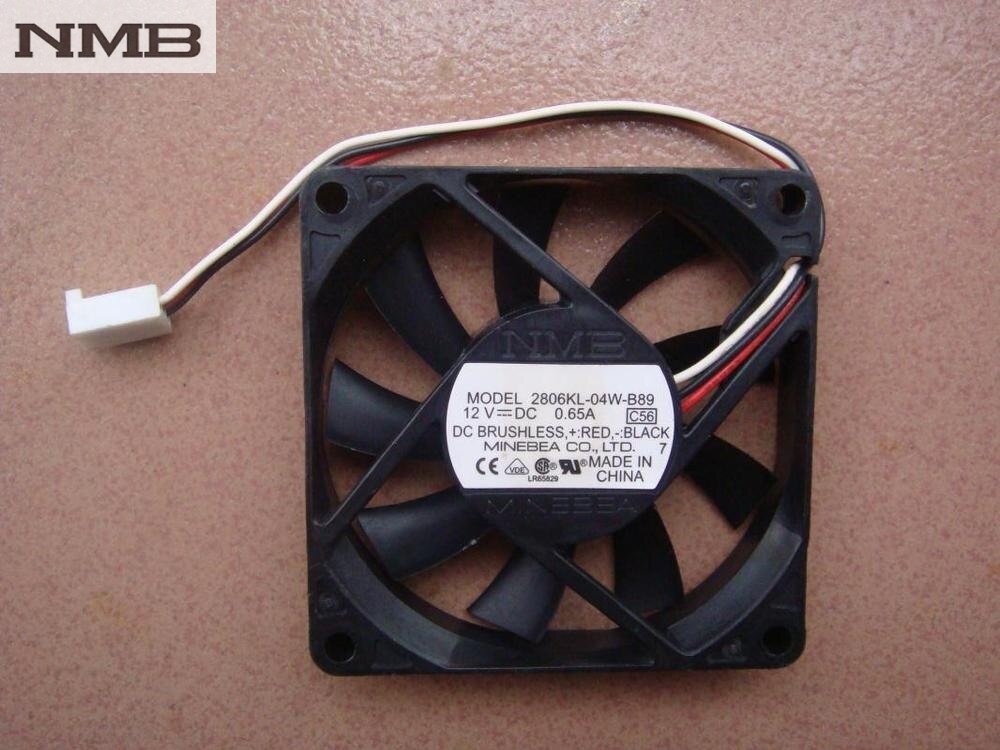 NMB 2806KL-04W-B89 70x70x15mm 12V DC 0.65A Axial Cooling Fan