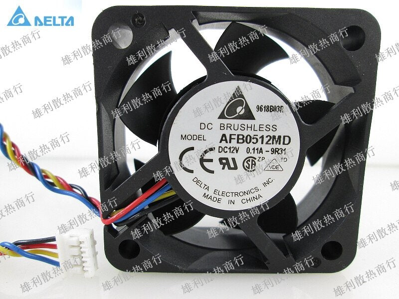 Delta AFB0512MD 50x50x20mm 12V DC 0.11A 4-Wire Axial Cooling Fan