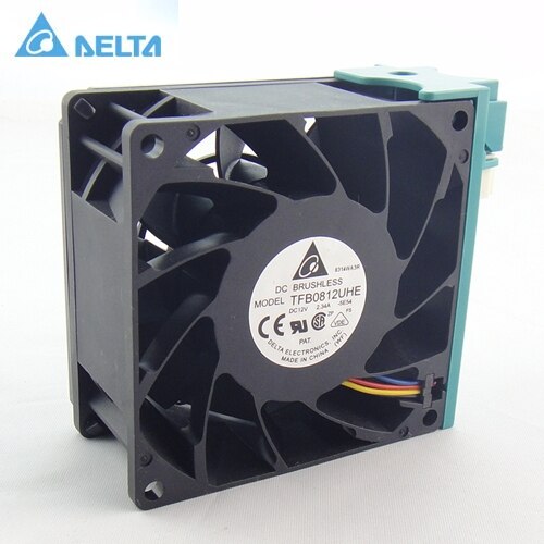 Delta TFB0812UHE 80x80x38mm 12V DC 2.34A Axial Cooling Fan