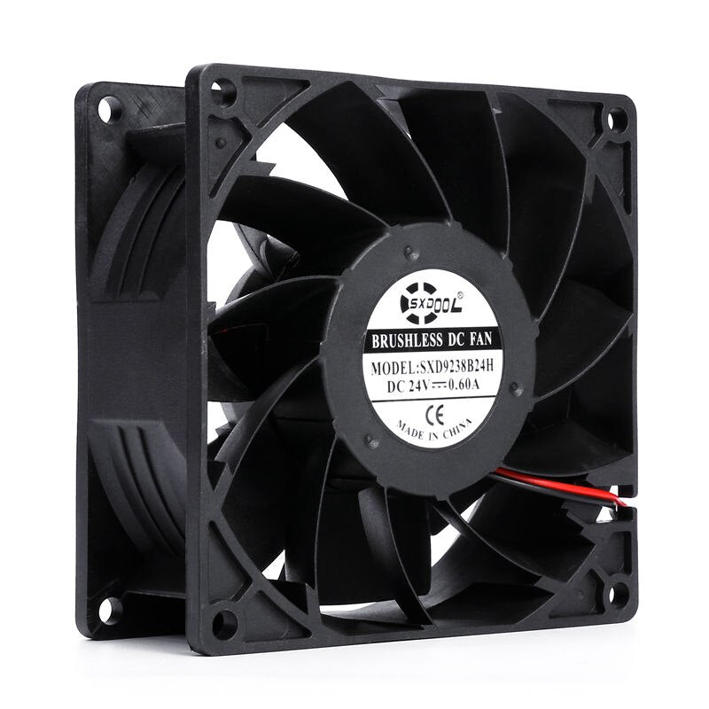 SXDOOL SXD9238B24H 24V DC 92x92x38mm Brushless Cooling Fan
