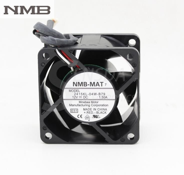 NMB 2415KL-04W-B79 24x24x15mm 12V DC 1.50A Axial Cooling Fan
