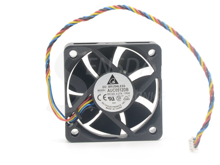 Delta AUC0512DB-AF00 50x50x15mm 12V DC 0.27A 4-Wire PWM Axial Cooling Fan