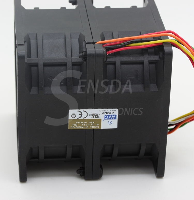 AVC DFTA0880Y2U 80x80x80mm 12V DC 7.2A Axial Cooling Fan