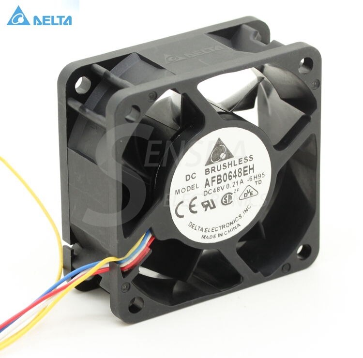 Delta AFB0648EH 60x60x25mm 48V DC 0.21A Axial Cooling Fan