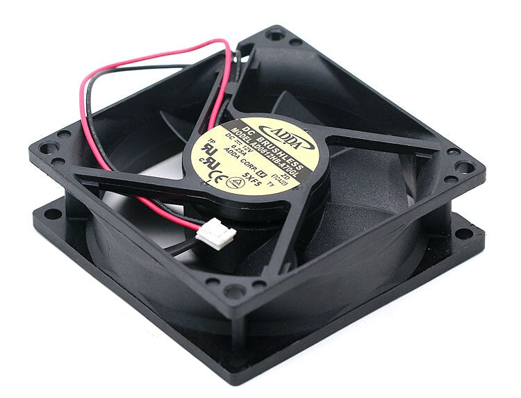 ADDA AD0812HB-A70GL 80x80x25mm 12V DC 0.25A 2-Wire Axial Cooling Fan