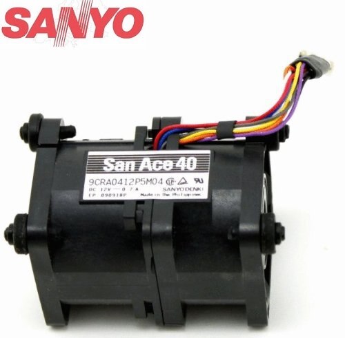 Sanyo Denki 9CRA0412P5M04 40x40x56mm 12V DC 0.7A Axial Cooling Fan
