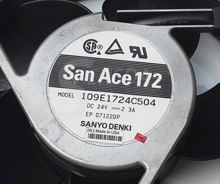 Sanyo Denki 109E1724C504 24V DC 2.3A Axial Cooling Fan