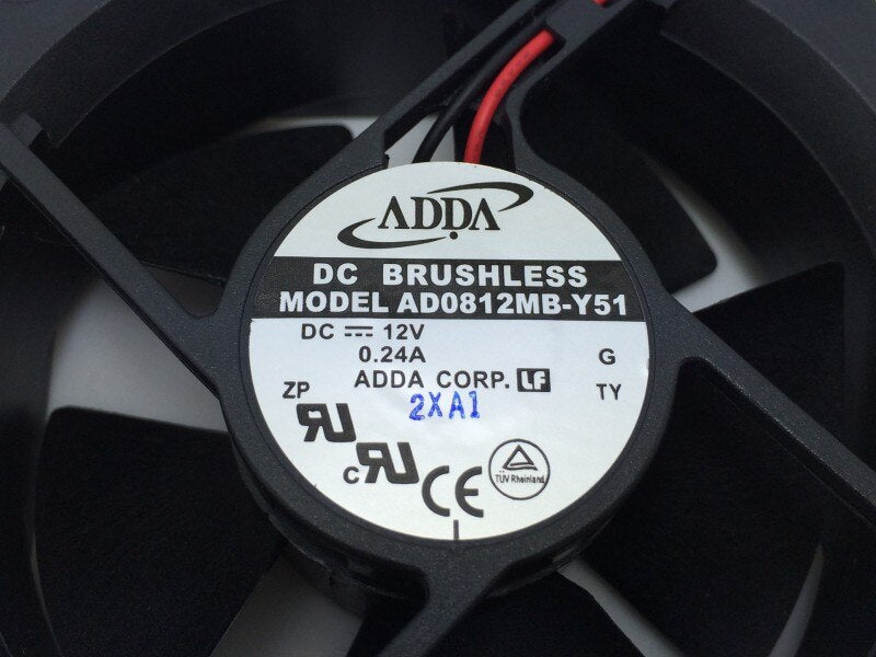 ADDA AD0812MB-Y51 80x80x32mm 12V DC 0.24A Axial Cooling Fan