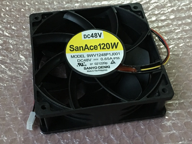 Sanyo Denki 9WV1248P1J001 120x120x38mm 48V DC 0.65A Axial Cooling Fan