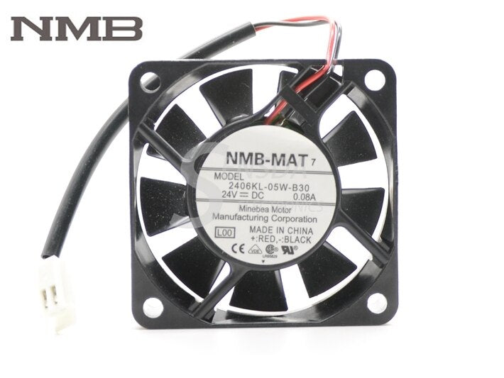 NMB 2406KL-05W-B30 60x60x15mm 24V DC 0.08A Axial Cooling Fan