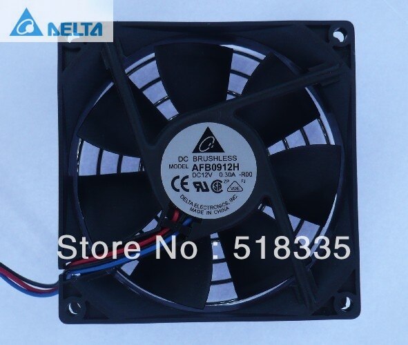 Delta AFB0912H 92x92x25.4mm 12V DC 0.16A DC Axial Fan