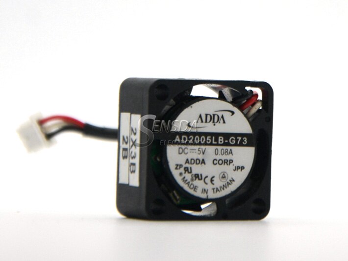 ADDA AD2005LB-G73 20x20x10mm 5V DC 0.08A 3-Wire Axial Cooling Fan
