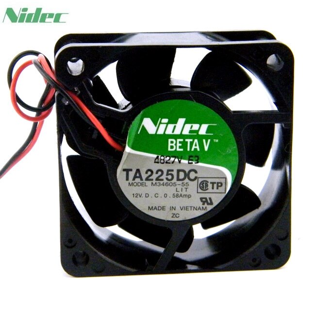 Nidec M34605-556*6*2.5cm 556x6x2mm 12V DC Axial Cooling Fan
