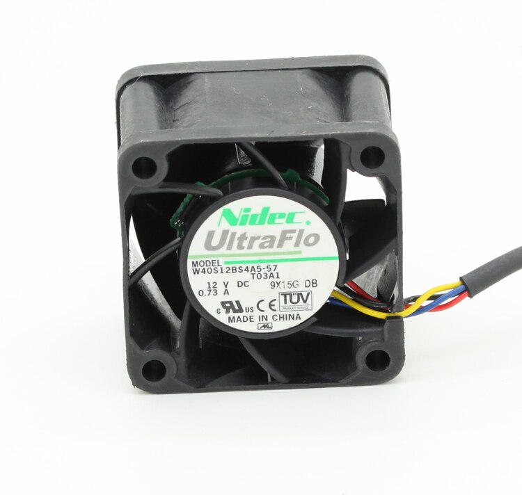 Nidec W40S12BS4A5-57 40x40x28mm 12V DC 4A Axial Cooling Fan