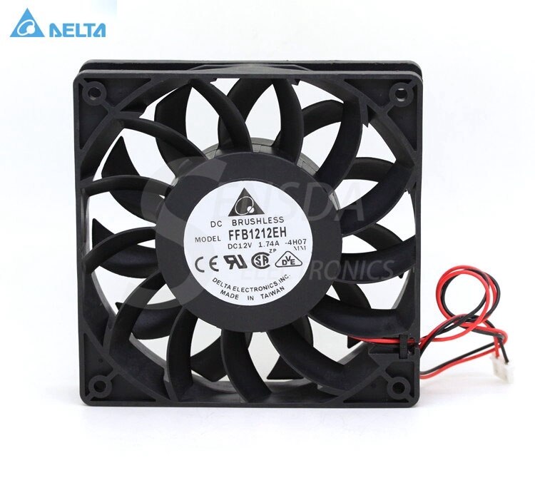 Delta FFB1212EH 120x120x25mm 12V DC 1.74A Axial Cooling Fan
