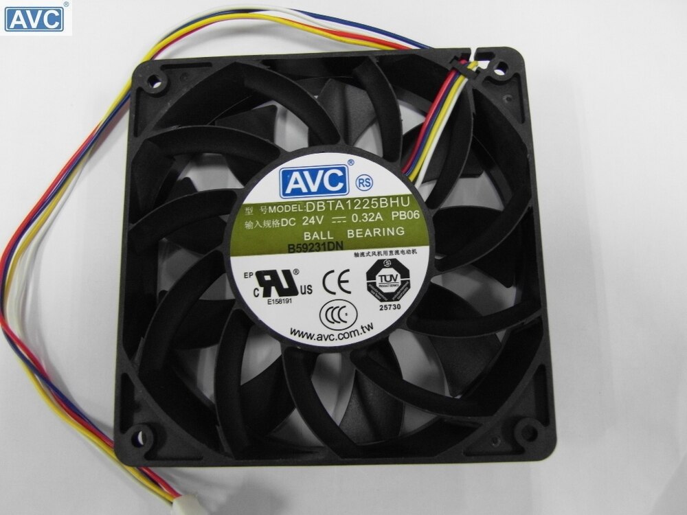 AVC DBTA1225BHU 120x120x25mm 24V DC Axial Cooling Fan