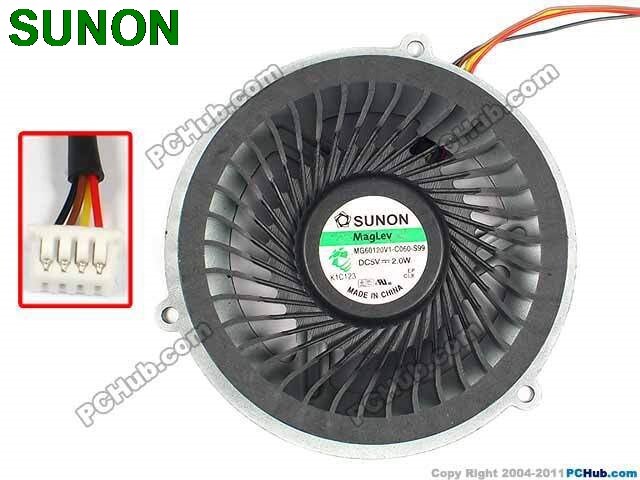 SUNON MG60120V1-C060-S99 60x60x12mm 115V AC Axial Cooling Fan
